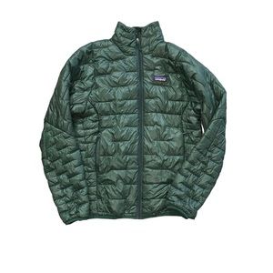 Green Patagonia micro puff men’s small